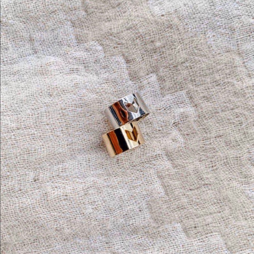 Chevron Midi Rings